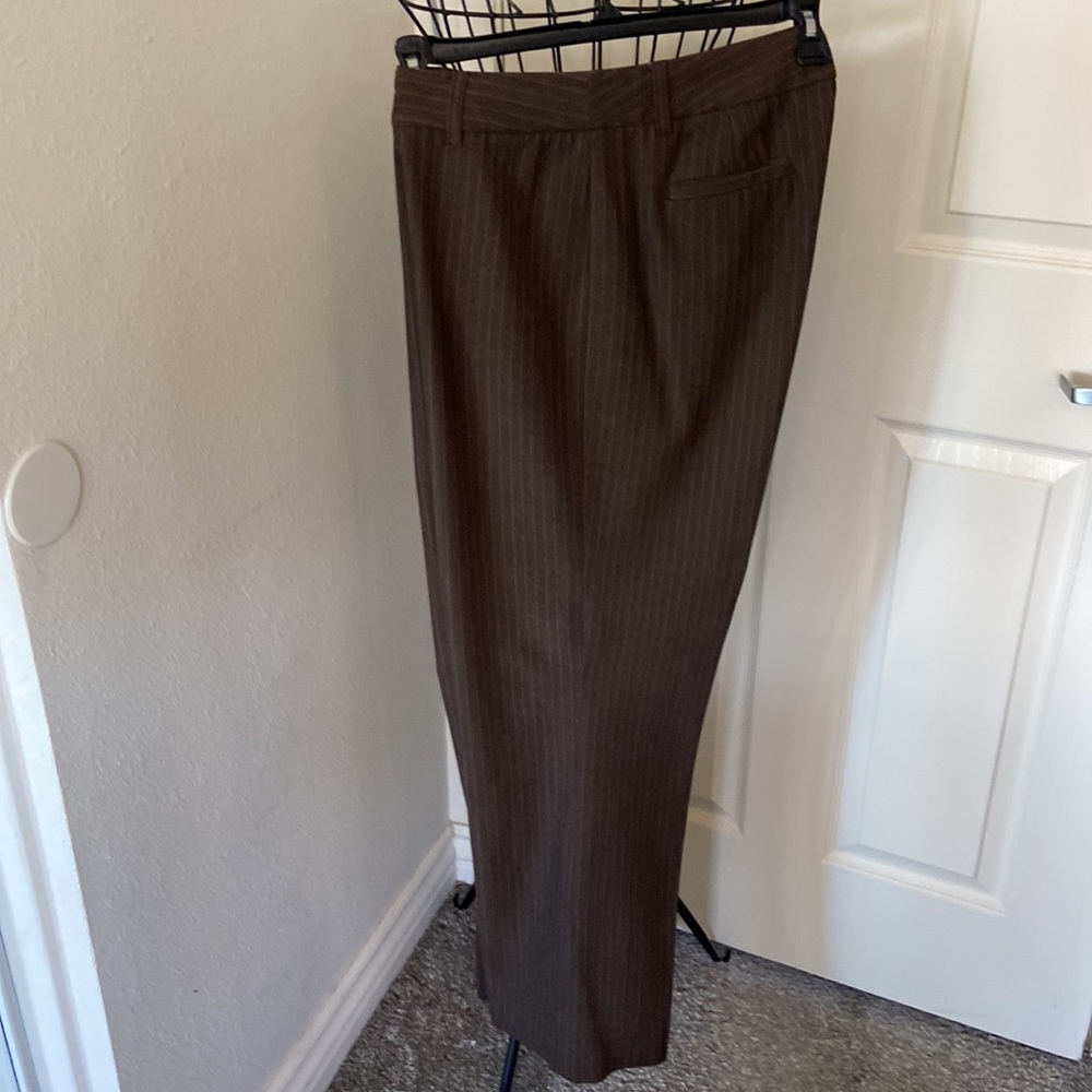 Rafaella Brown Pinstripe Trousers